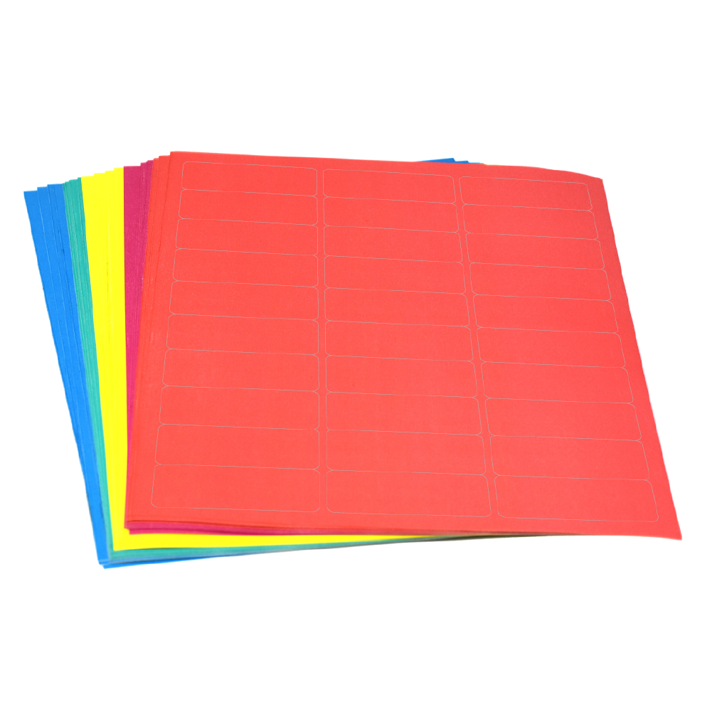 Globe Scientific Label Sheets, Cryo, 67x25mm, for Racks and Boxes, Assorted Colors (150 labels in blue, green, violet, red and yellow) 